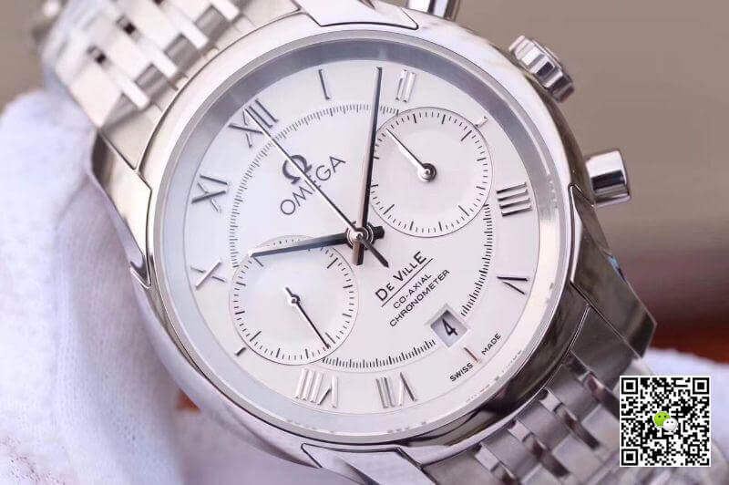 Replica 0me*ga De Ville Chronograph 42MM 431.10.42.51.02.001 OM Factory 1:1 Best Edition Swiss ETA9300 Stainless Steel Bracelet