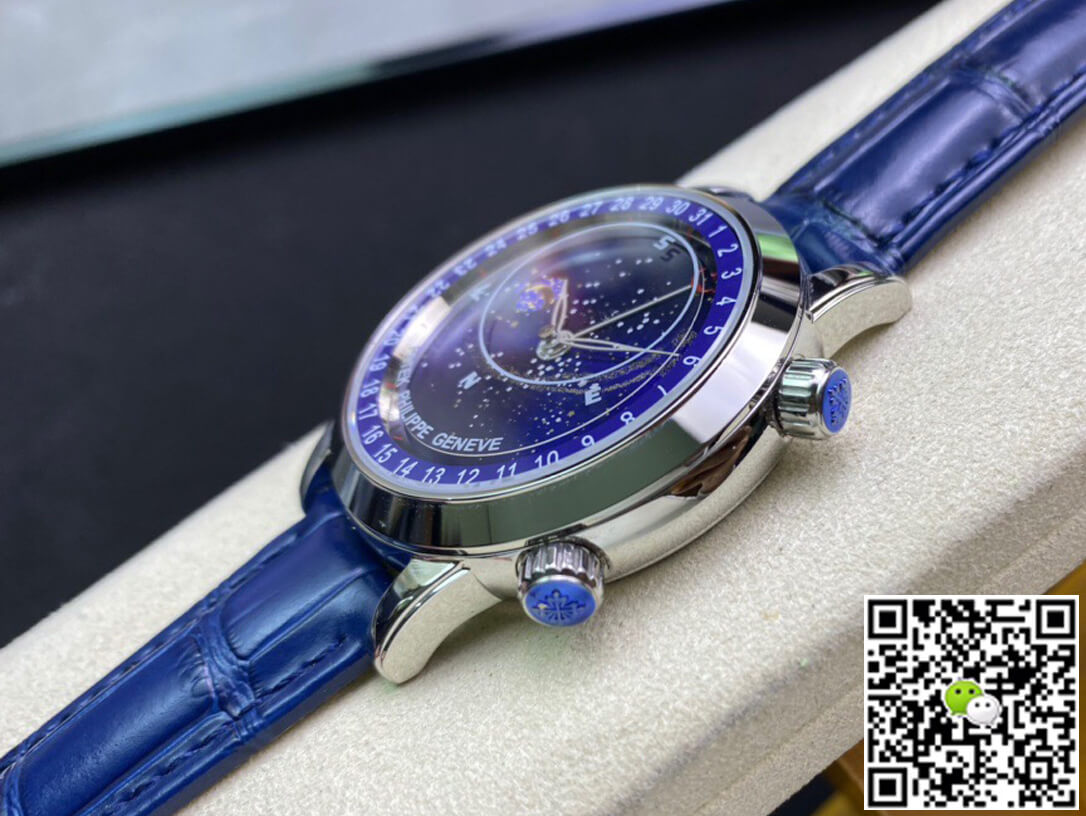 Replica Pat*k Phi1i*pe Grand Complications 6102P-001 1:1 Best Edition AI Factory Sky Moon Blue Dial