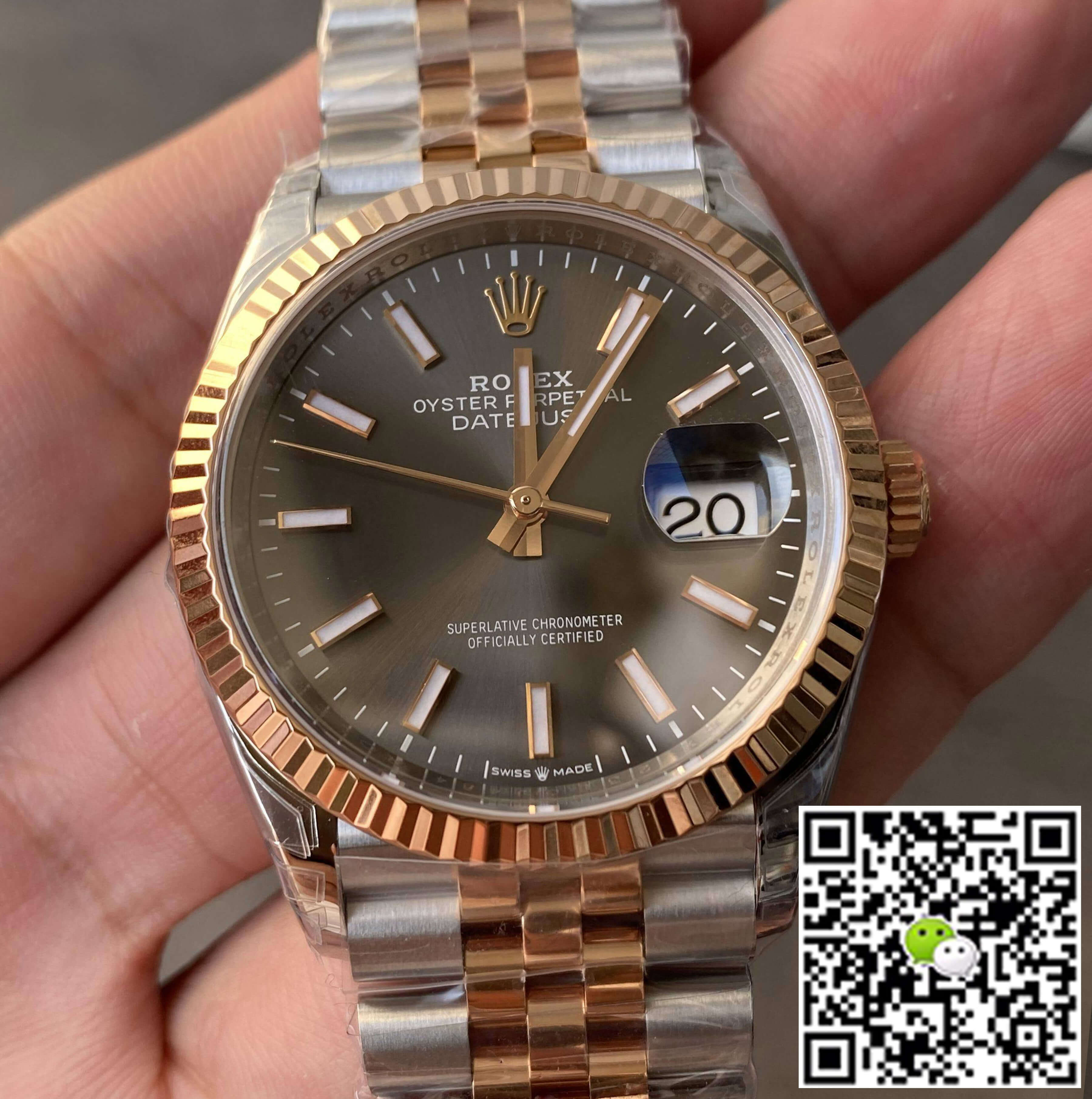 Replica R01ex Datejust M126231-0013 36MM 1:1 Best Edition VS Factory Gray Dial