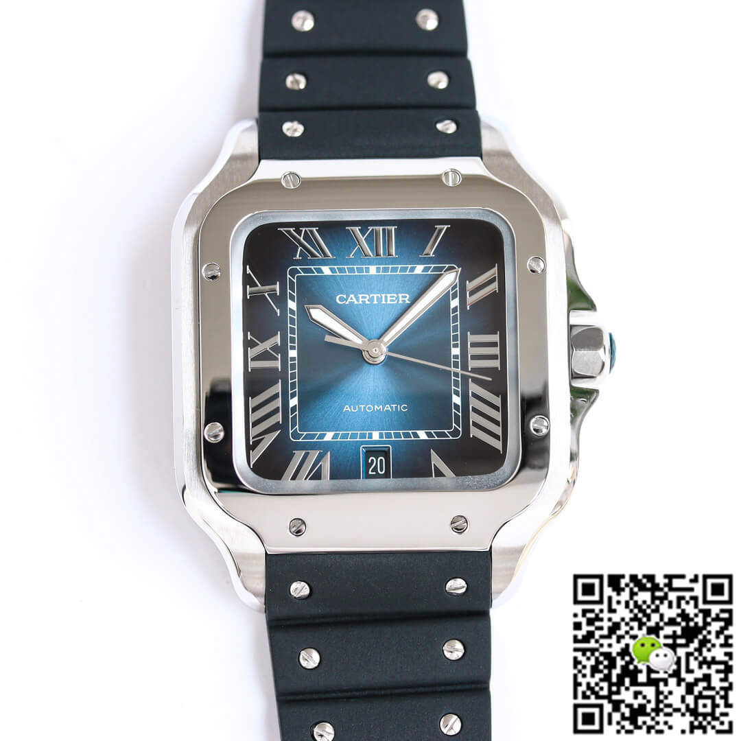Replica Ca*t1er Santos WSSA0030 1:1 Best Edition GF Factory V2 Rubber Strap