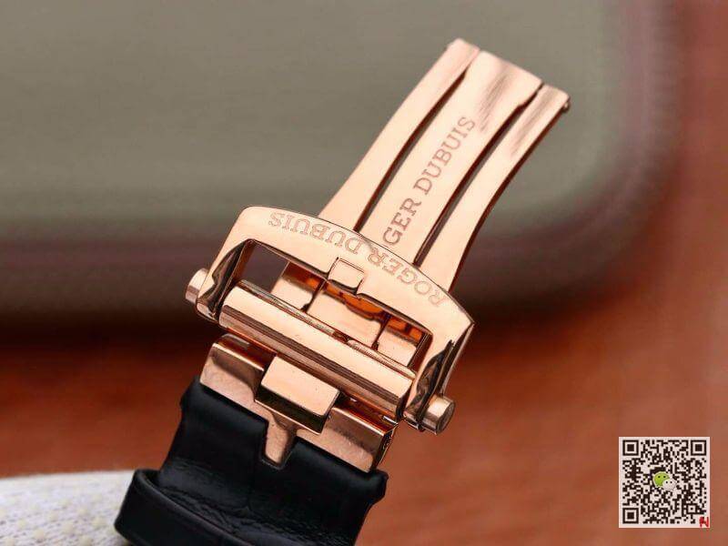 Replica Roger Dubuis Excalibur RDDBEX0392 1:1 Best Edition Swiss Tourbillon Black Leather Strap