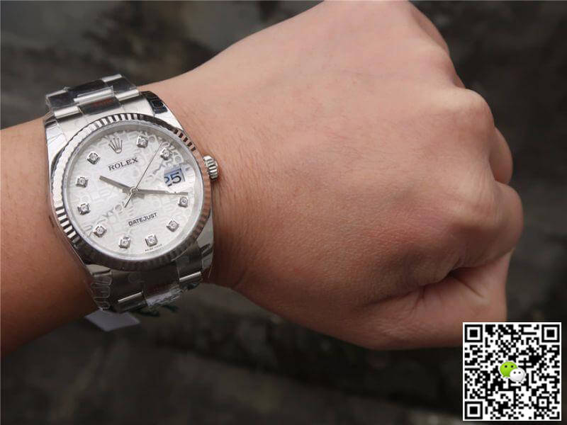 R01ex Dupe Datejust 36 116234 1:1 Best Edition Swiss ETA2836-2 Silver Computer Dial