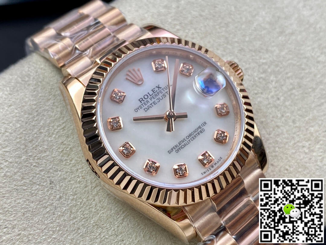 Replica R01ex Datejust M278275-0009 31MM 1:1 Best Edition EW Factory Rose Gold