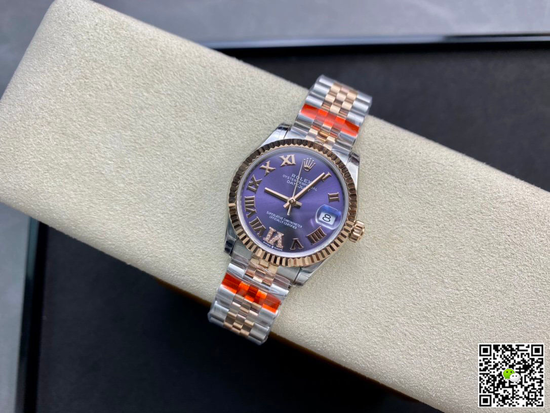 Replica R01ex Datejust M278271-0020 1:1 Best Edition TW Factory Eggplant Purple Dial