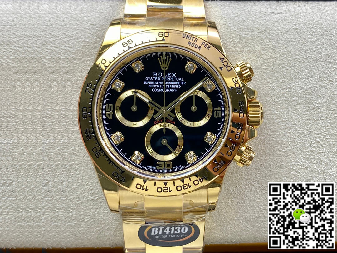 Replica R01ex Daytona M116508-0016 1:1 Best Edition BT Factory Black Dial