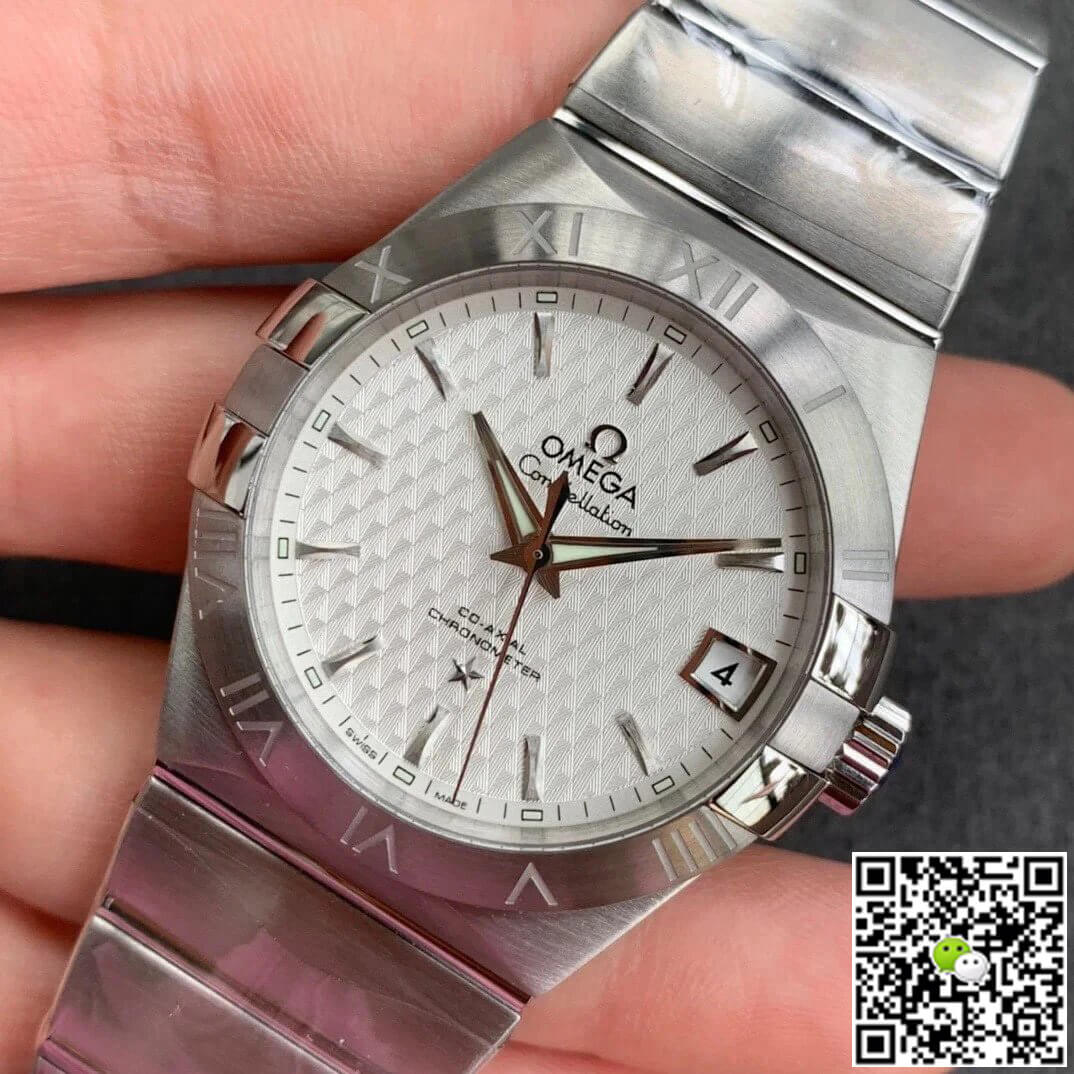 Replica 0me*ga Constellation 123.10.38.21.02.004 1:1 Best Edition VS Factory Silvery White Dial