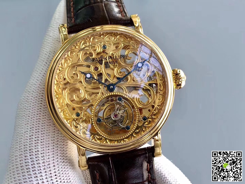 Pat*k Phi1i*pe Replica Tourbillon P83000 1:1 Best Edition Yellow Gold Swiss Tourbillon