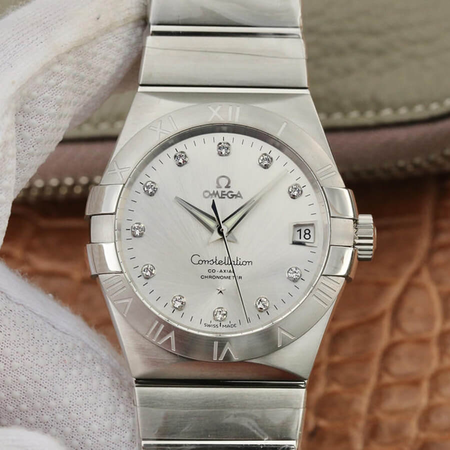 Replica 0me*ga Constellation 123.10.38.21.52.001 1:1 Best Edition VS Factory D1am0nd-set Dial