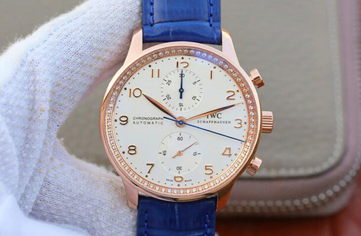 Replica IWC Portuguese ZF Factory 1:1 Best Edition Blue Strap