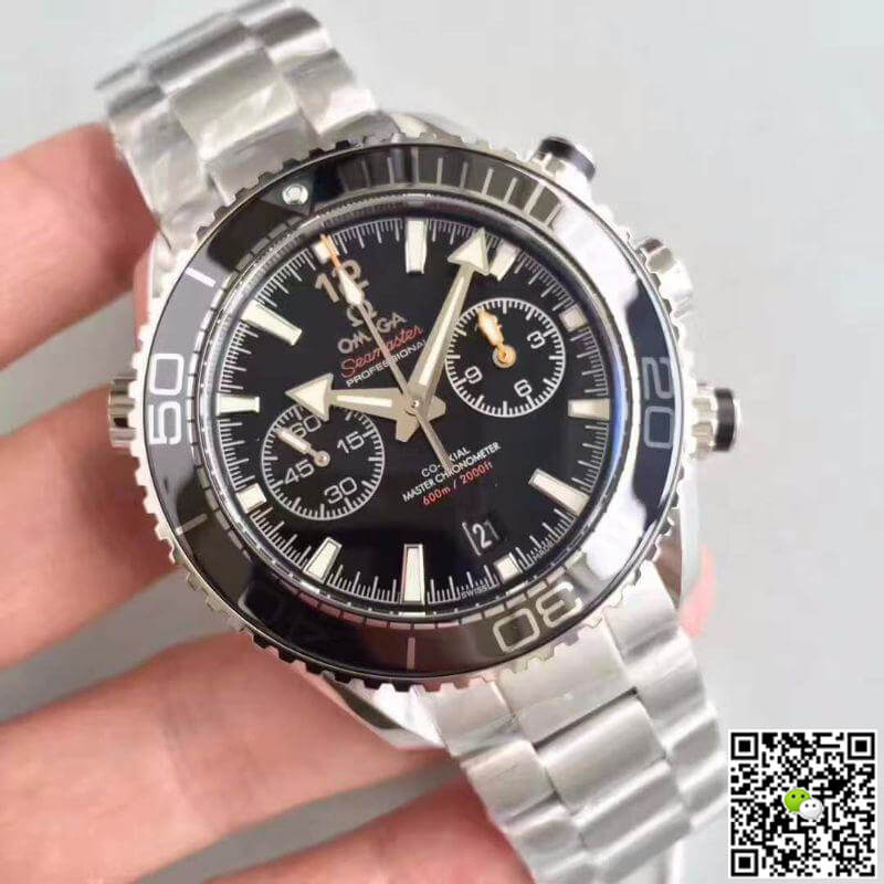 Replica 0me*ga Seamaster Planet Ocean 232.30.46.51.01.001 OM Factory 1:1 Best Edition Swiss ETA7750 Black Dial