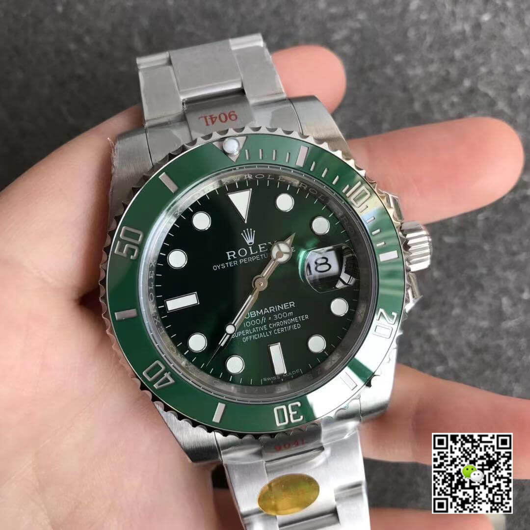 R01ex Submariner Replica 116610LN 1:1 Best Edition Noob Factory V12 Green Circle