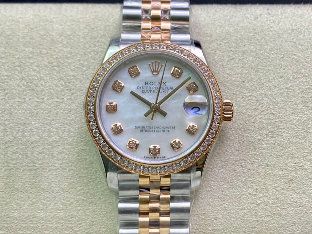 Replica R01ex Datejust M278381RBR-0026 31MM 1:1 Best Edition EW Factory D1am0nd Bezel