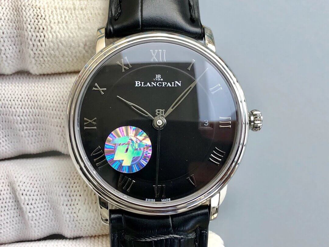 Replica Blancpain Villeret 6551-1127-55B 1:1 Best Edition ZF Factory Black Dial
