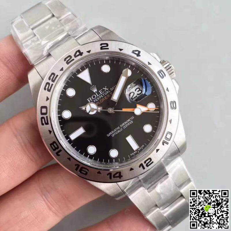 Replica R01ex Explorer II 216570 Noob Factory V7 Men Watches 1:1 Best Edition Swiss ETA3187 Black Dial