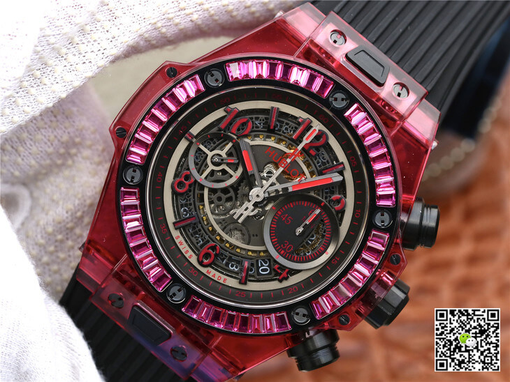 Replica Hublot Big Bang 411.JX.4802.RT 1:1 Best Edition Red Case Black Strap