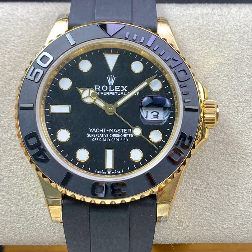 Replica R01ex Yacht Master M226658-0001 42MM 1:1 Best Edition OW Factory Black Dial