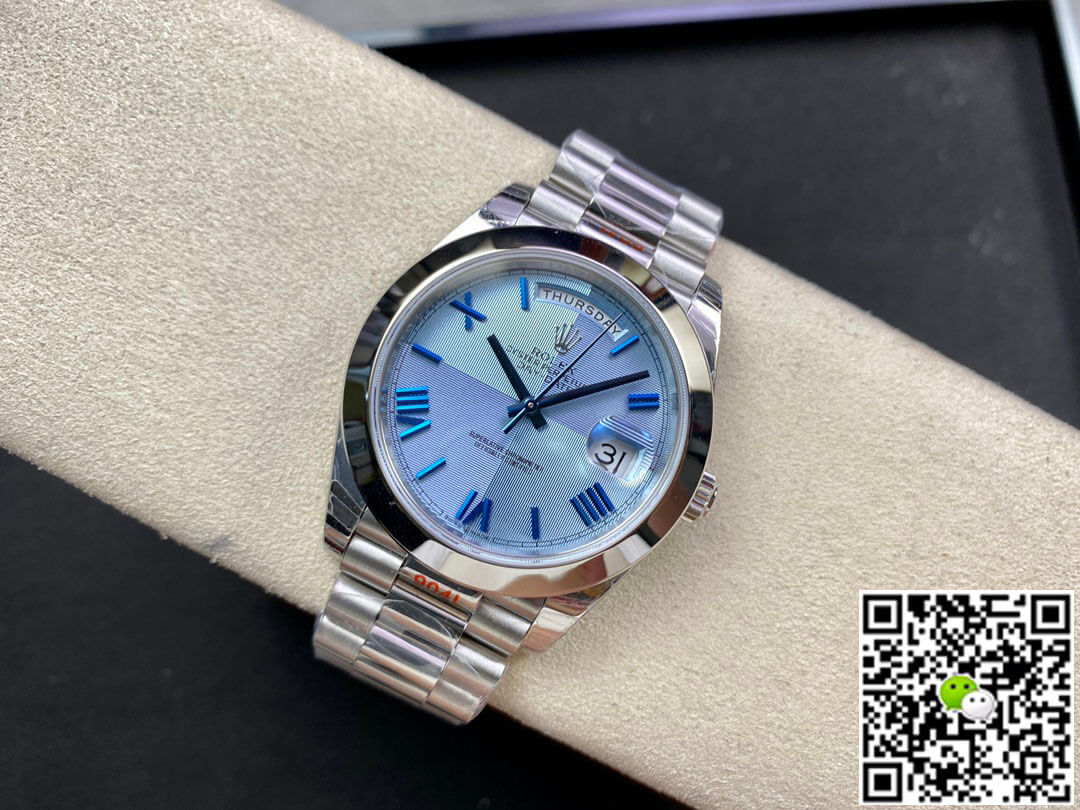 Replica R01ex Day Date M228206-0001 1:1 Best Edition EW Factory Blue Dial