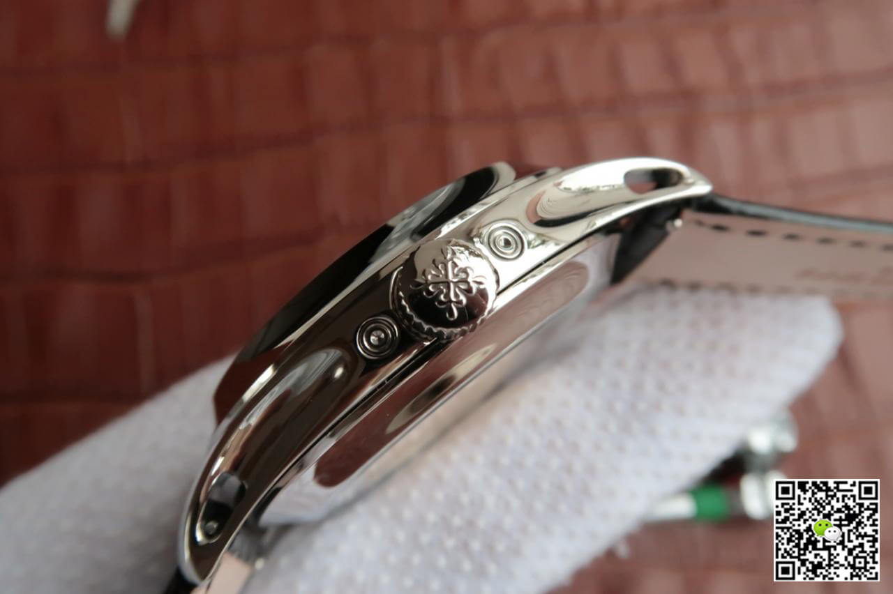 Replica Pat*k Phi1i*pe Grand Complications 5205R-001 1:1 Best Edition KM Factory Cowhide Strap