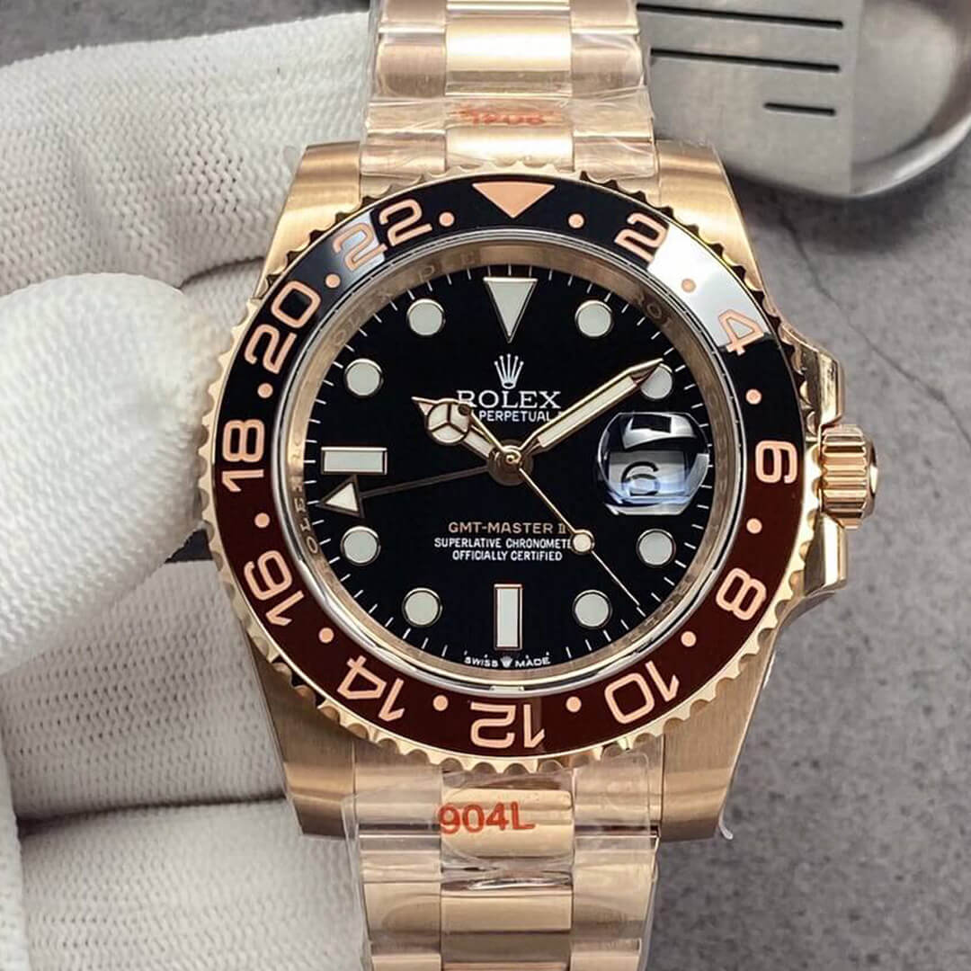 Replica R01ex GMT Master II 126715CHNR-0001 1:1 Best Edition GM Factory Rose Gold