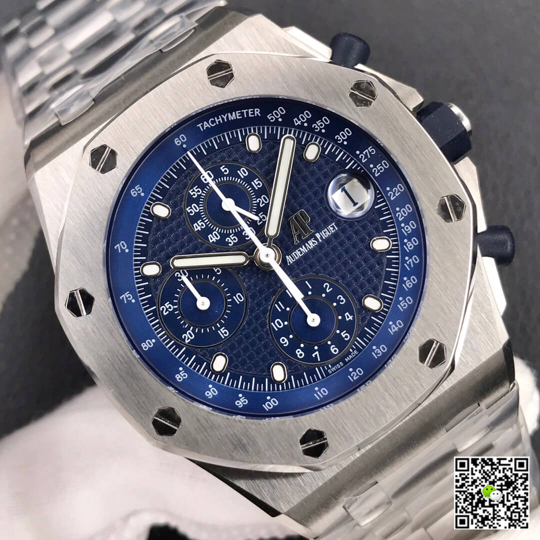 Replica Audemars P1g*et Royal Oak Offshore 26237ST 1:1 Best Edition JF Factory Blue Dial