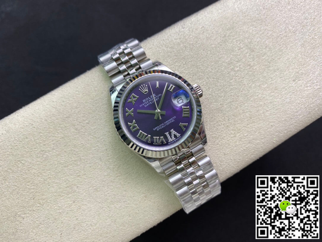 Replica R01ex Datejust M178274-0088 1:1 Best Edition EW Factory Purple Dial