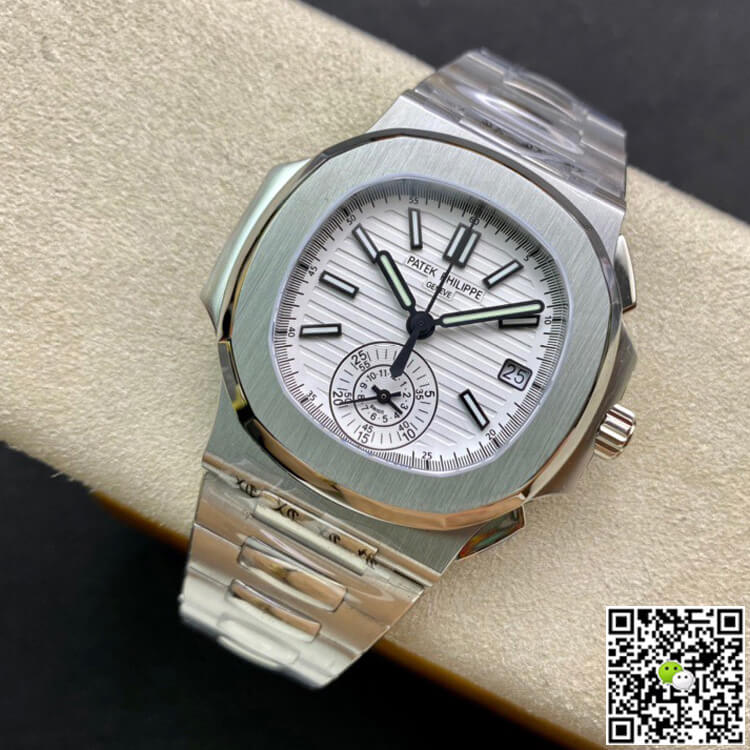 Replica Pat*k Phi1i*pe Nautilus 5980/1A-019 1:1 Best Edition 3K Factory V2 White Dial