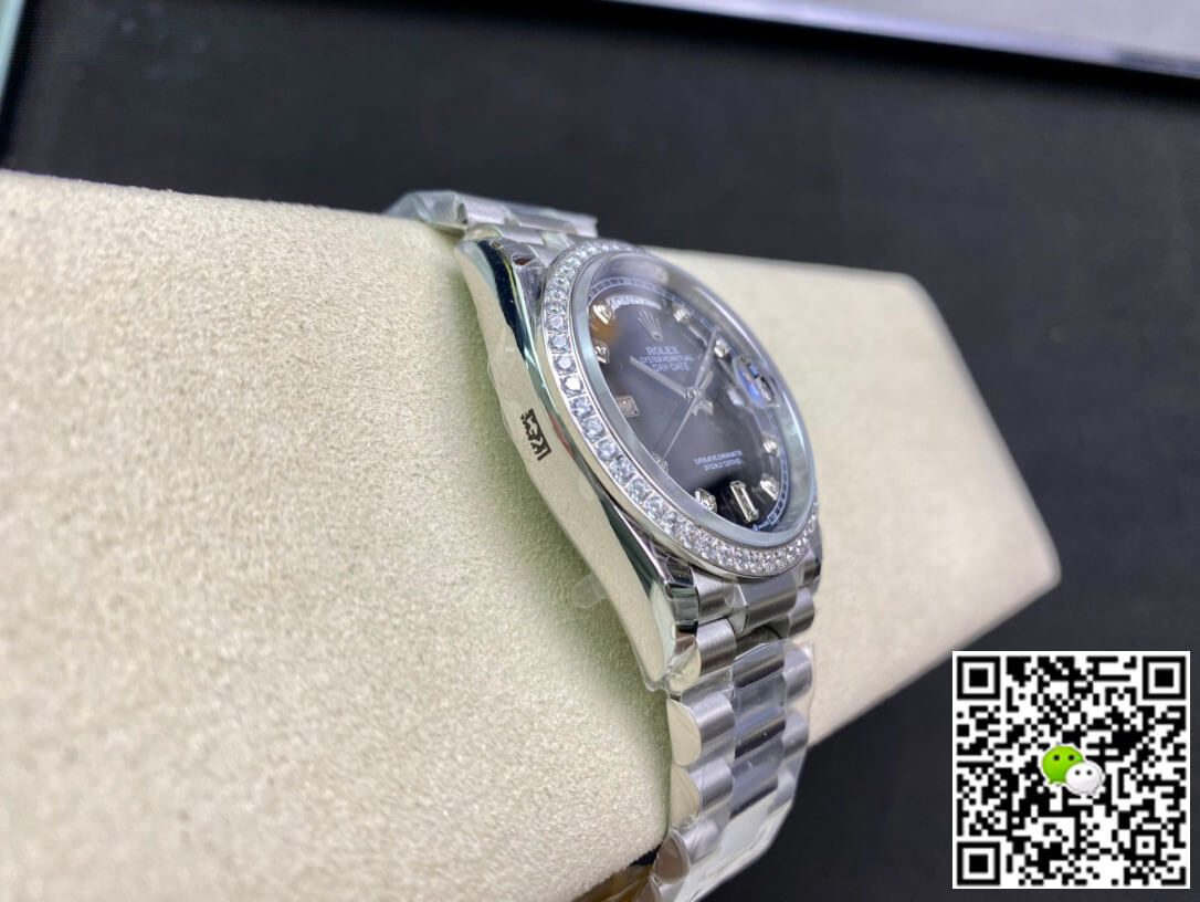 Replica R01ex Day Date 118346 36MM 1:1 Best Edition EW Factory Black Dial