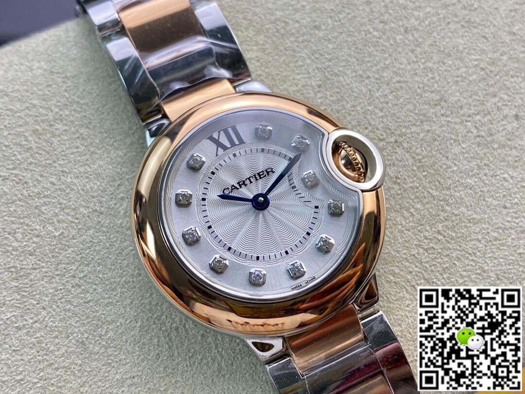 Replica Ballon Bleu De Ca*t1er 28MM W3BB0005 1:1 Best Edition V6 Factory D1am0nd Dial