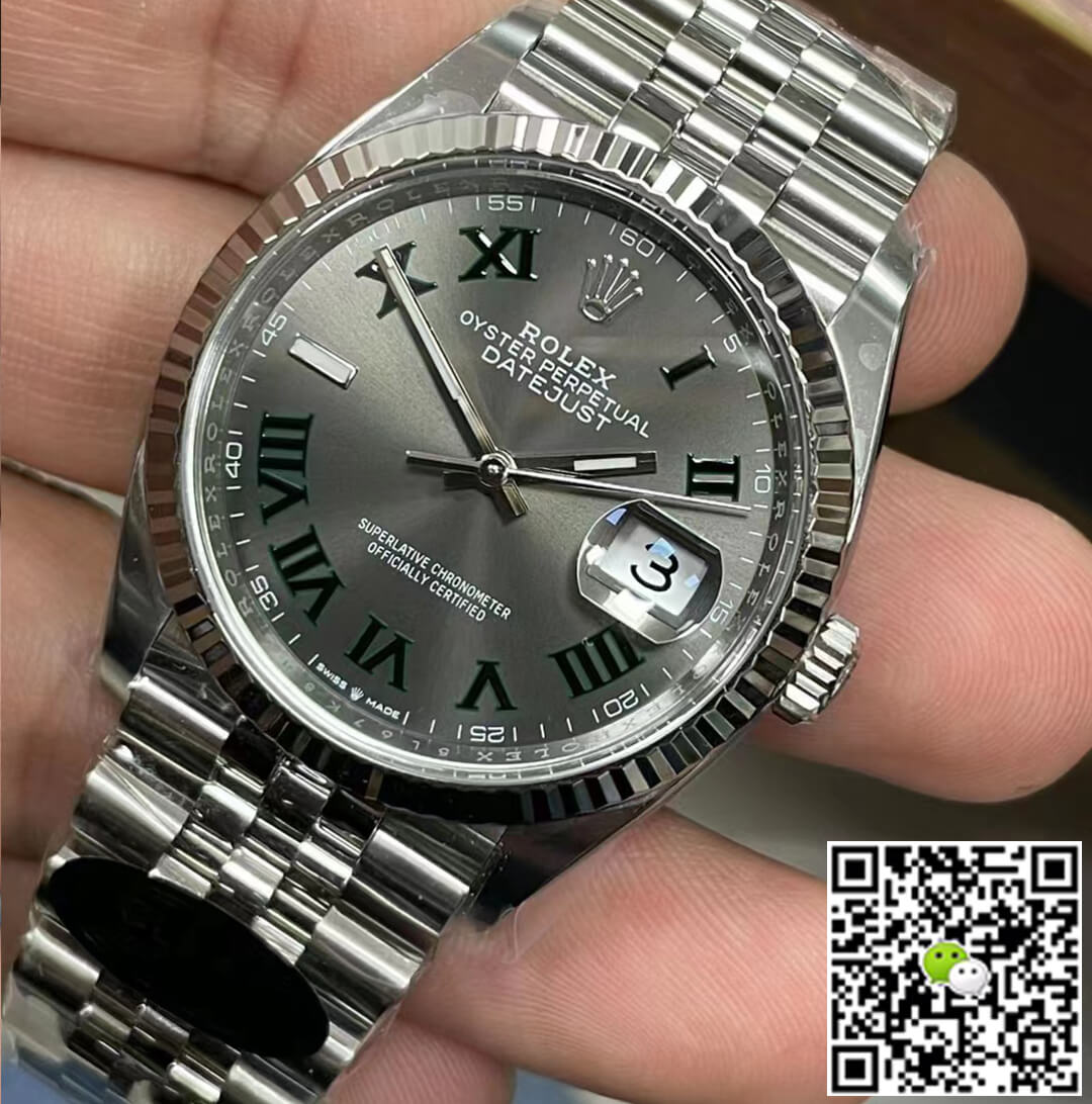 Replica R01ex Datejust M126234-0045 36MM 1:1 Best Edition Clean Factory Gray Dial