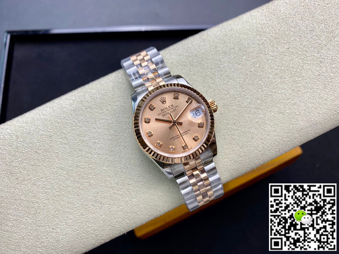 Replica R01ex Datejust M278271-0024 31MM 1:1 Best Edition EW Factory Rose Gold Dial