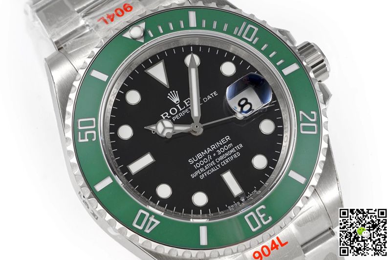 R01ex Submariner Replica Date M126610LV-0002 41MM 1:1 Best Edition ROF Factory Black Dial Swiss ETA2824