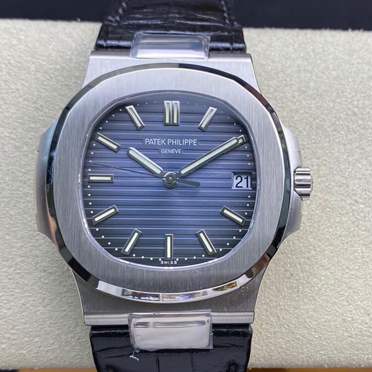 Replica Pat*k Phi1i*pe Nautilus 5711 1:1 Best Edition 3K Factory Blue Dial Cowhide Strap
