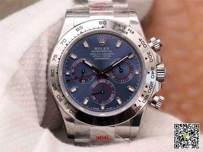 R01ex Daytona Replica Cosmograph 116509-78599 1:1 Best Edition Noob Factory Blue Dial Swiss ETA4130