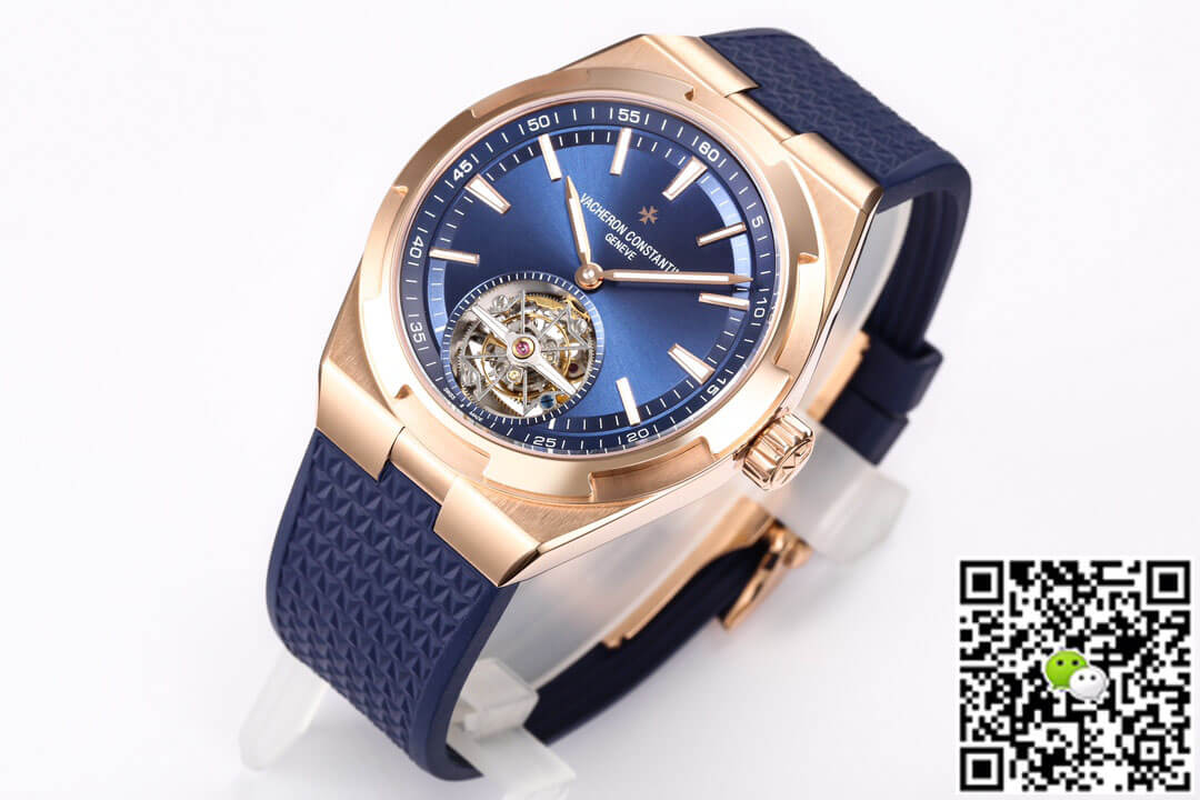 Replica Vacheron C0nstan1n Overseas Tourbillon 6000V/110R-B733 1:1 Best Edition BBR Factory Rubber Strap