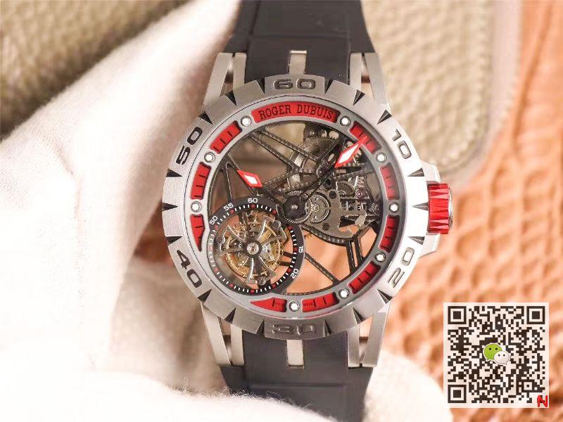Replica Roger Dubuis Excalibur Spidr (king series) RDDBEX0622 Tourbillon JB Factory 1:1 Best Edition red skeleton dial Swiss RD505SQ