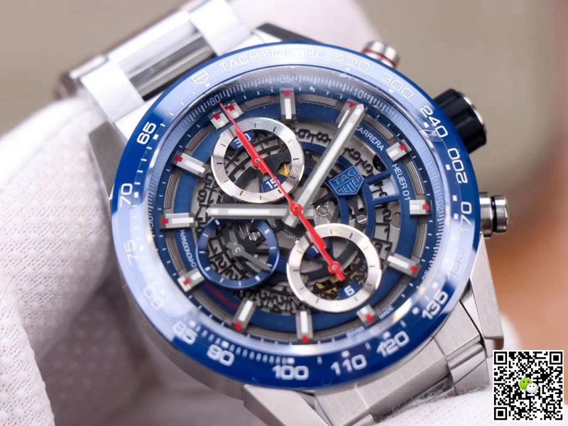 Replica Tag Heuer Carrera Calibre Heuer 01 CAR201T.BA0766 Chronograph 1:1 Best Edition XF Factory Blue Dial Swiss Calibre 01