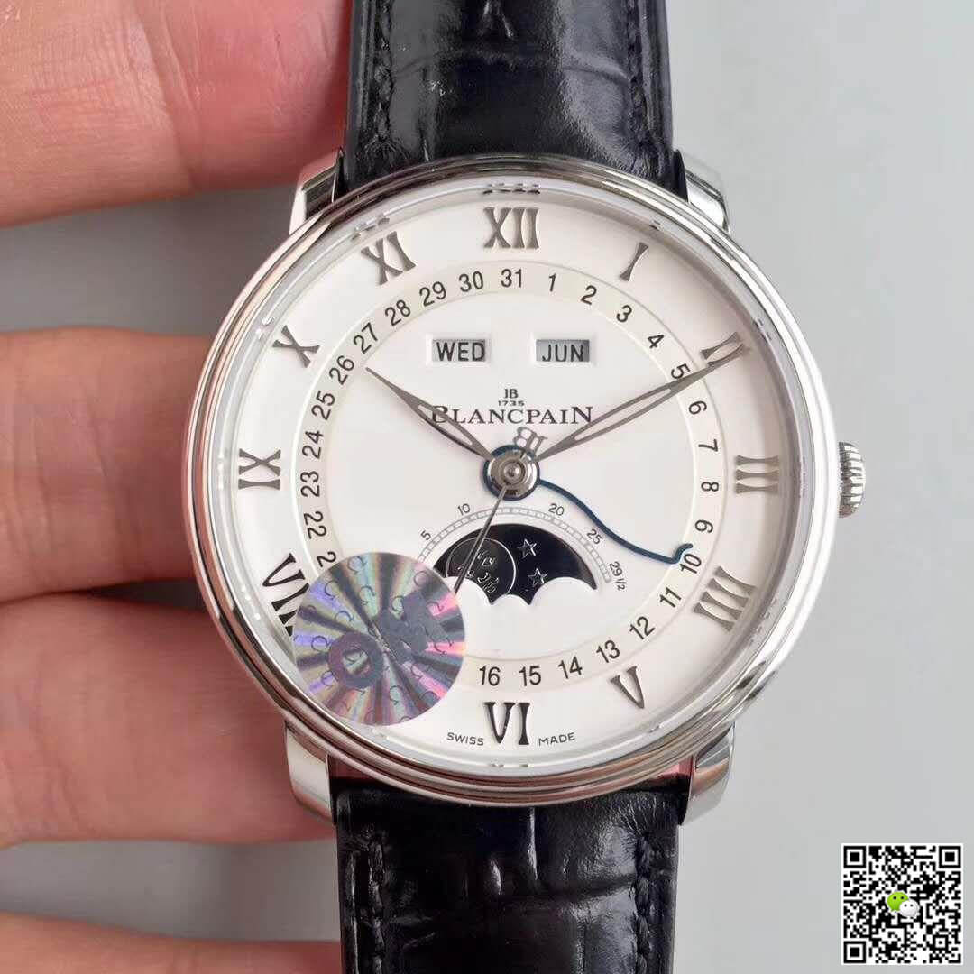 Replica Blancpain Villeret 6654-1127-55B OM Factory 1:1 Best Edition Swiss ETA6654