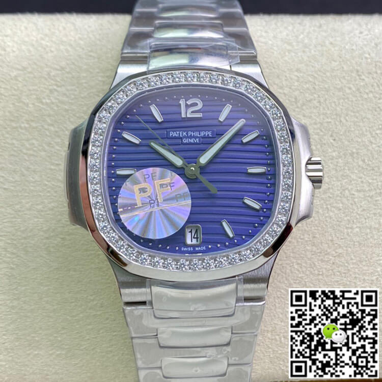 Pat*k Phi1i*pe Replica Nautilus Ladies 7018/1A-010 PF Factory 1:1 Best Edition Swiss ETA324SC