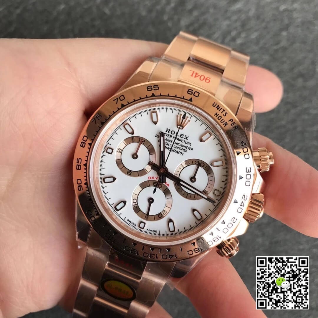 Replica R01ex Daytona m116505-0010 1:1 Best Edition Noob Factory White Dial