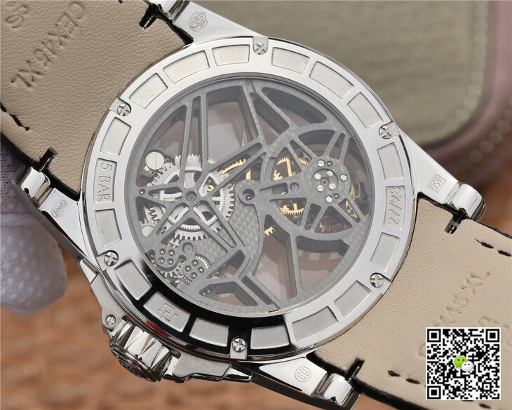 Replica Roger Dubuis Excalibur RDDBEX0260 1:1 Best Edition JB Factory Skeleton Tourbillon Dial