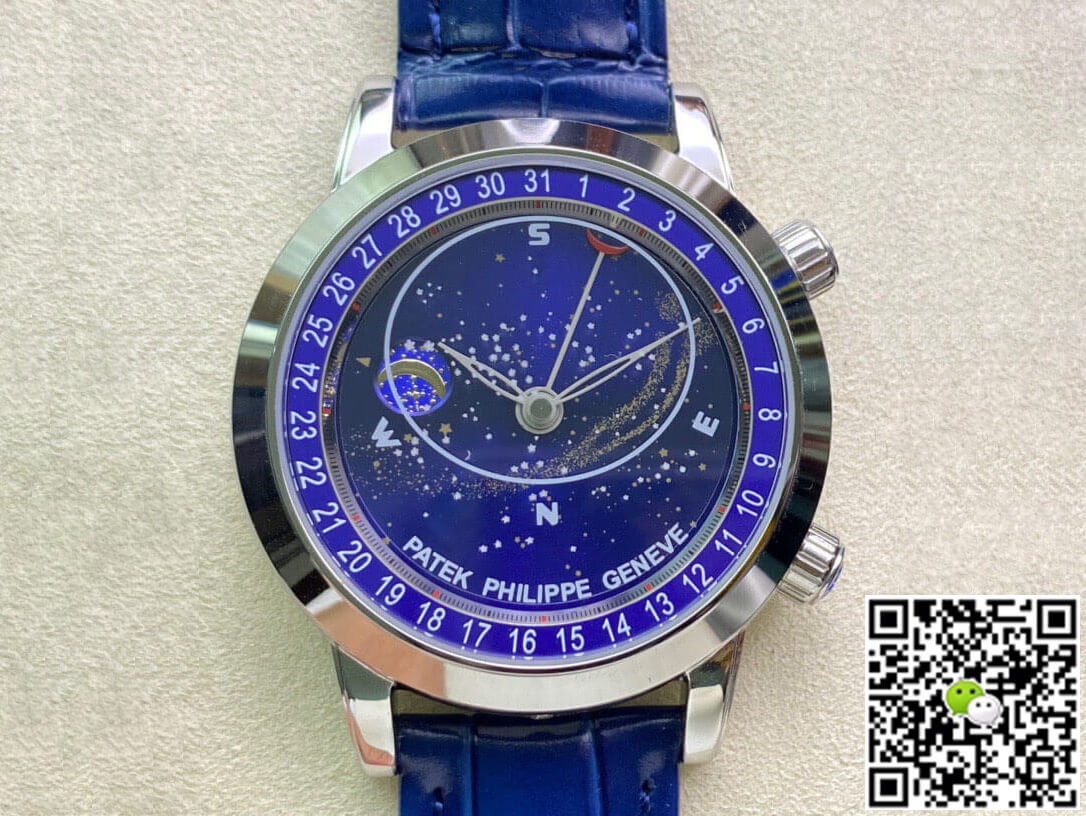 Replica Pat*k Phi1i*pe Grand Complications 6102P-001 1:1 Best Edition AI Factory Sky Moon Blue Dial