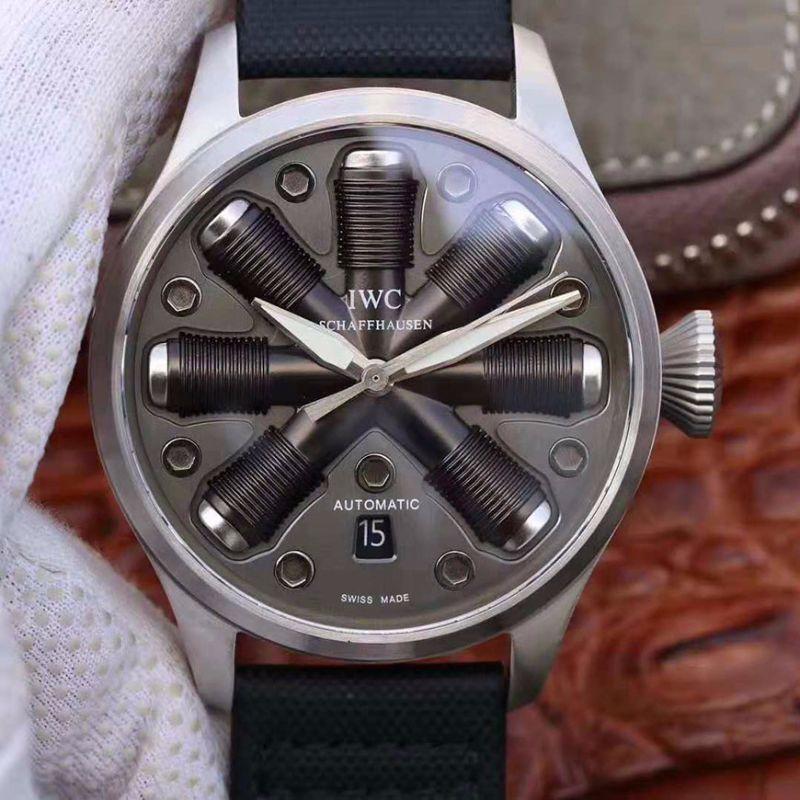 Replica IWC Big Pilot Top Gun Men Watches 1:1 Best Edition Swiss ETA A23J Special What-if Concept Fuse Dial