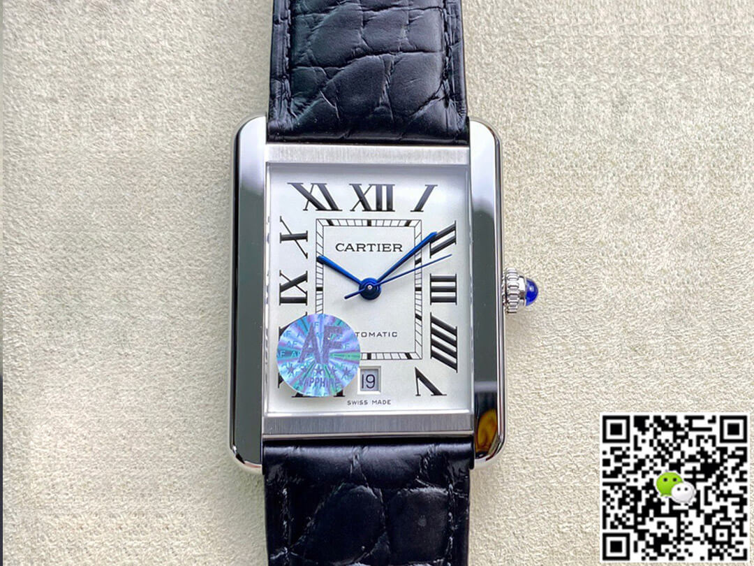 Replica Ca*t1er Tank W5200027 1:1 Best Edition AF Factory Silvery White Dial