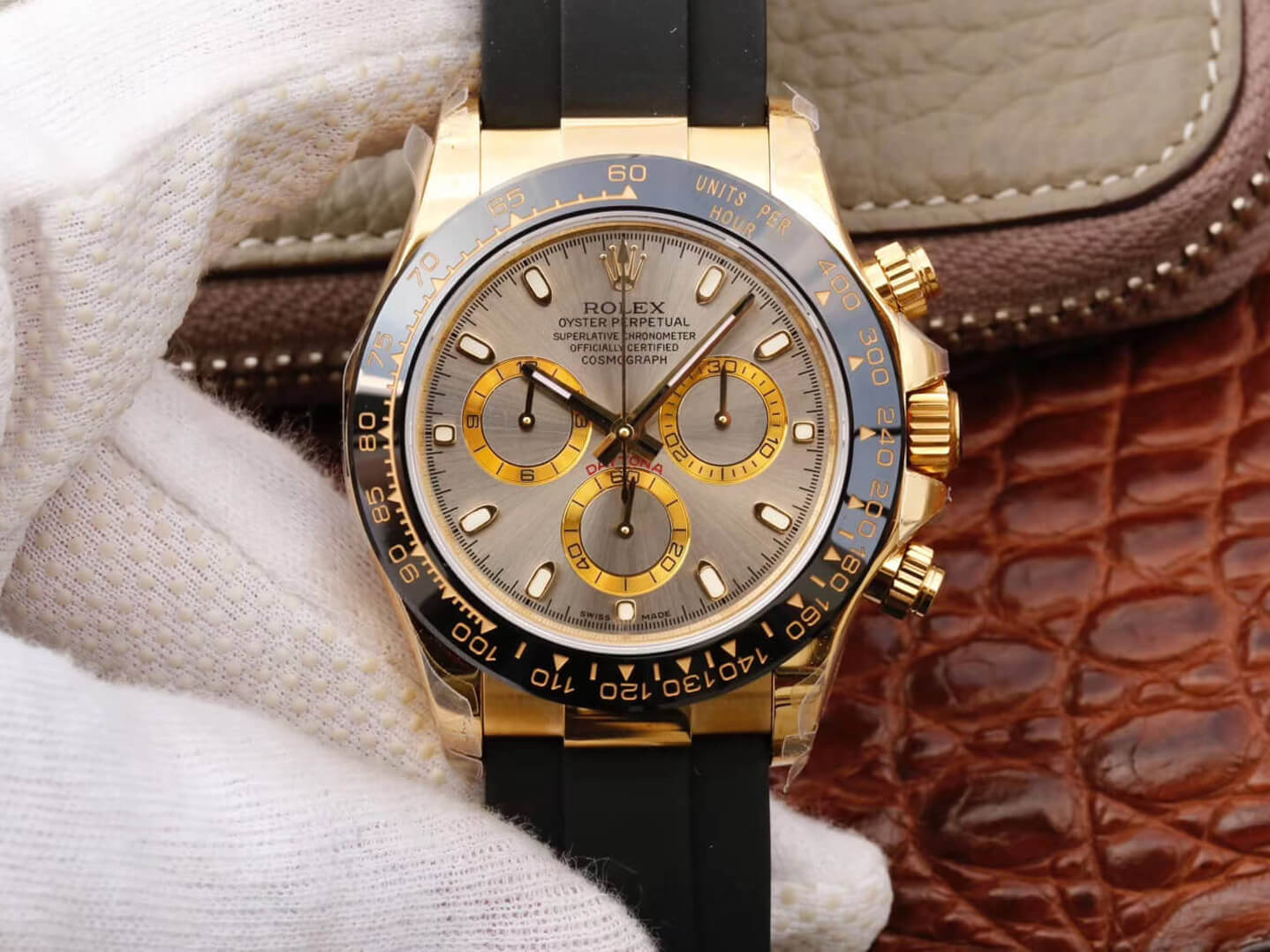 Replica R01ex Daytona Cosmograph 116518LN 1:1 Best Edition JH Factory Silver Gray Dial