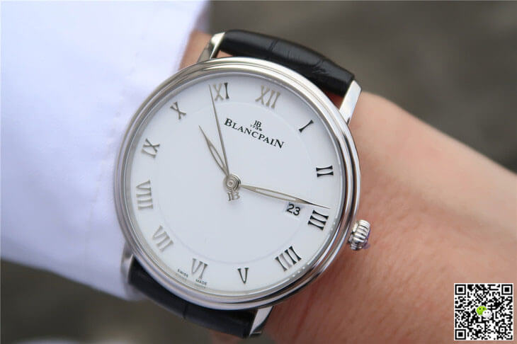 Replica Blancpain Villeret 6651-1127-55B 1:1 Best Edition ZF Factory White Dial