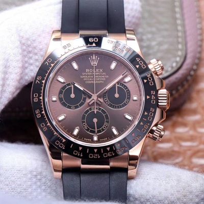 R01ex Daytona Replica M116515LN-0041 1:1 Best Edition Noob Factory Chocolate Dial Swiss ETA4130
