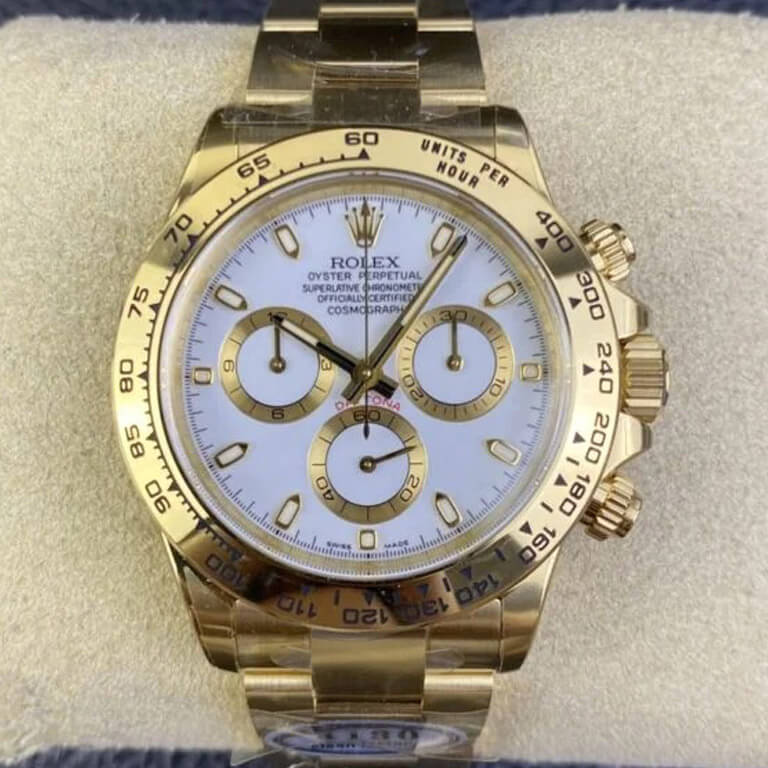 Replica R01ex Cosmograph Daytona M116508-0001 1:1 Best Edition Clean Factory Yellow Gold