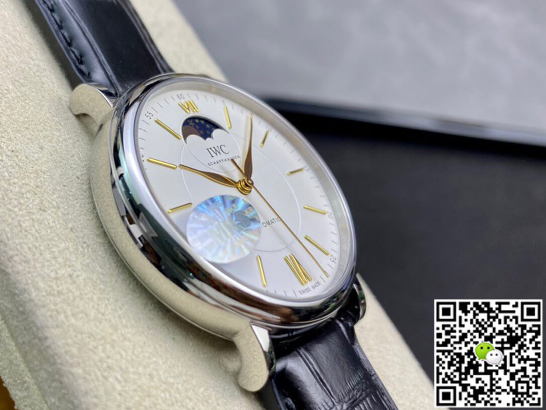 Replica IWC Portofino Moon Phase IW459401 1:1 Best Edition MKS Factory White Dial