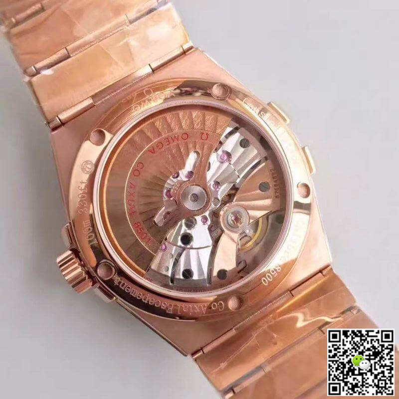 Replica 0me*ga Constellation 123.25.38.21.52.001 3S Factory 1:1 Best Edition Swiss ETA8500 18K Rose Gold Bracelet