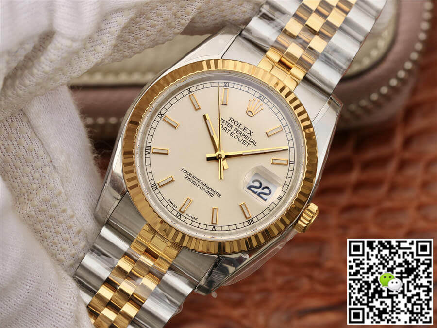 Replica R01ex Datejust 116233 1:1 Best Edition AR Factory Yellow Gold